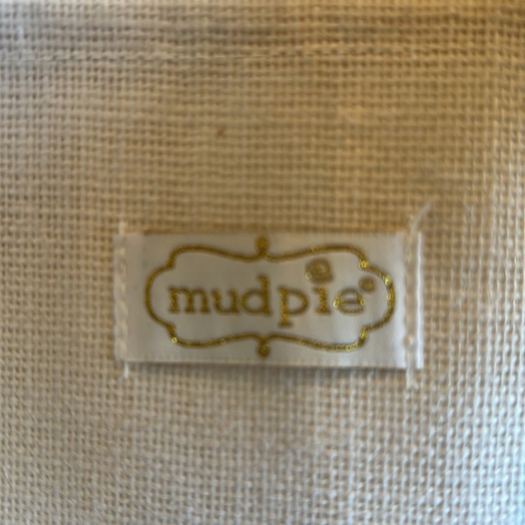 NWOT Mudpie Brand “BRIDE” Tote with Leather Straps - Picture 2 of 11